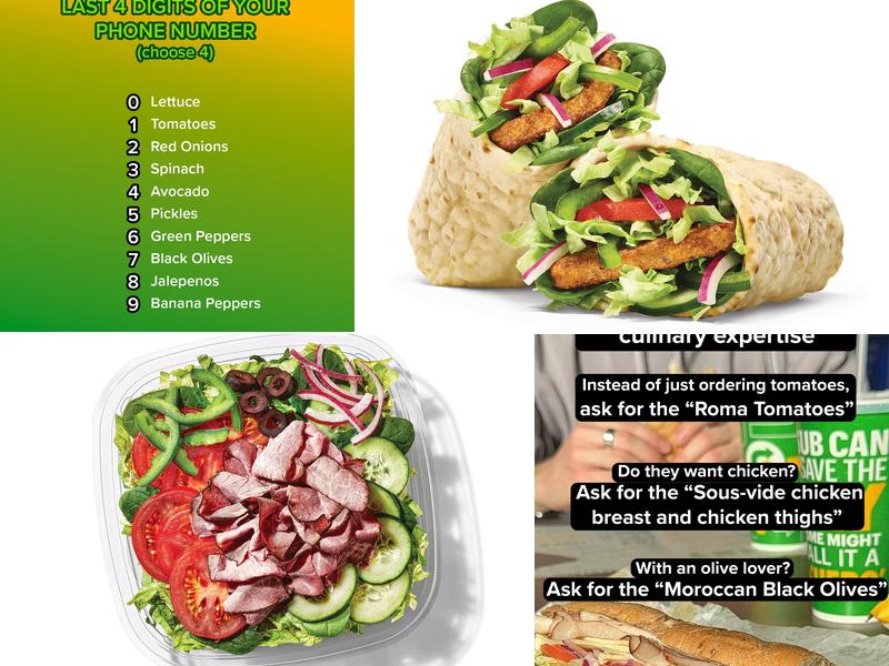 Subway Menu