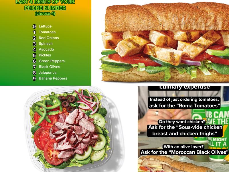 Subway Menu