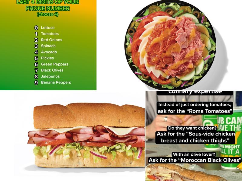 Subway Menu