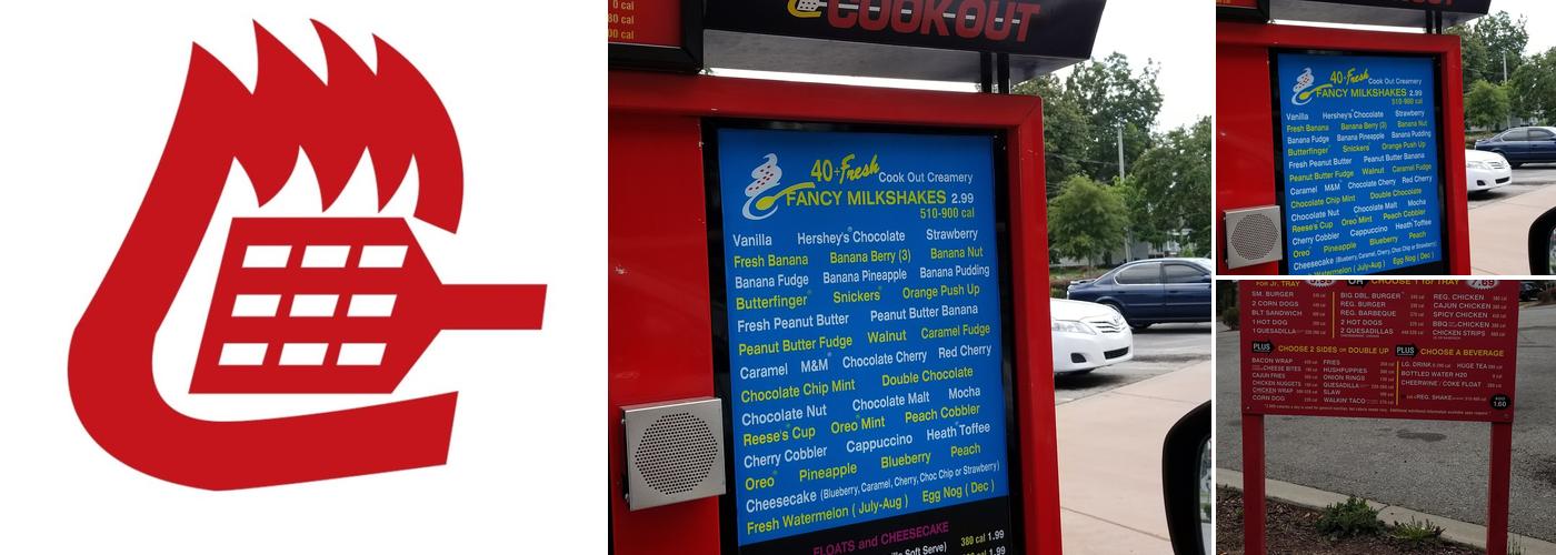 Cook Out Menu
