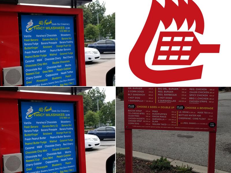 Cook Out Menu