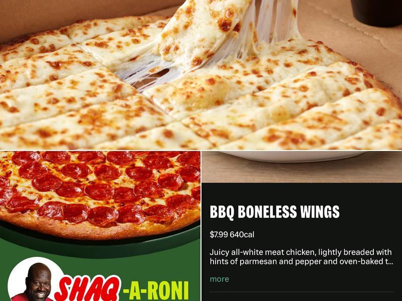Papa Johns Pizza Menu