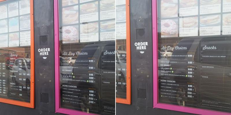 Dunkin' Menu