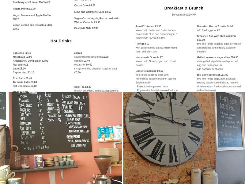 Belle Amie Menu
