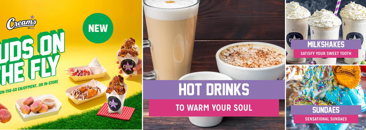 Creams Cafe Woolwich Menu