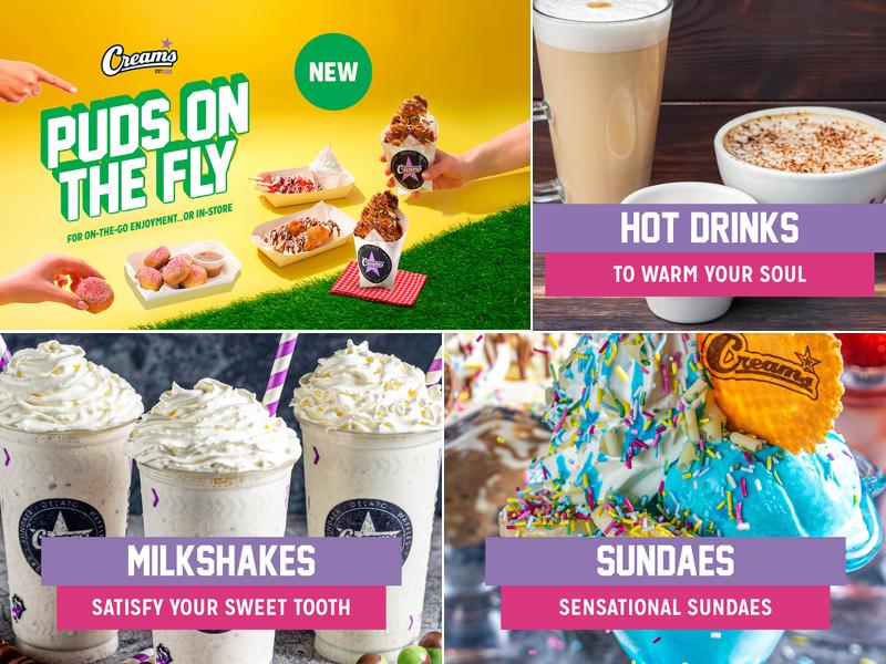 Creams Cafe Woolwich Menu