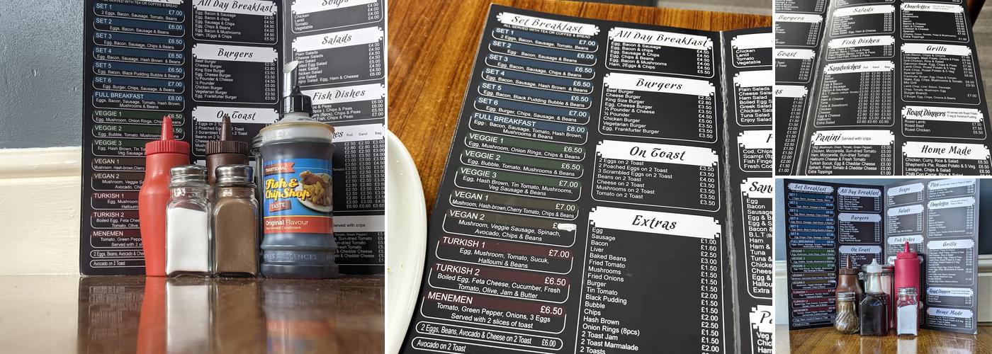 Enjoy Cafe London Menu