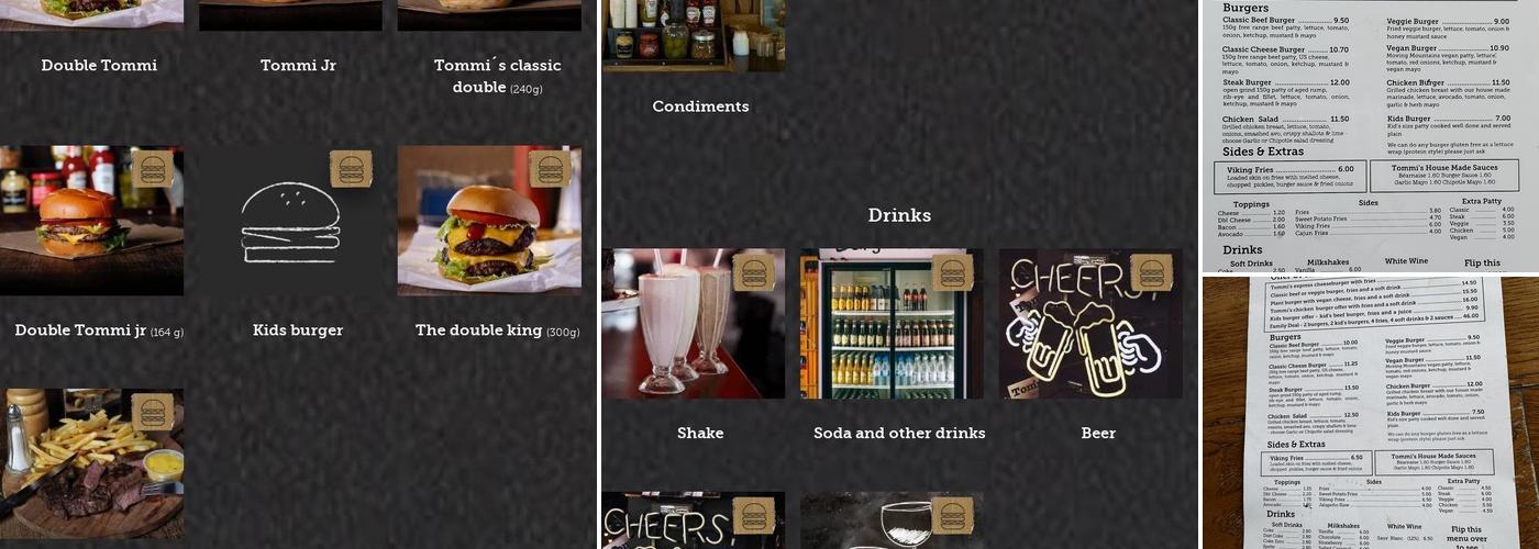 Tommi's Burger Joint Menu