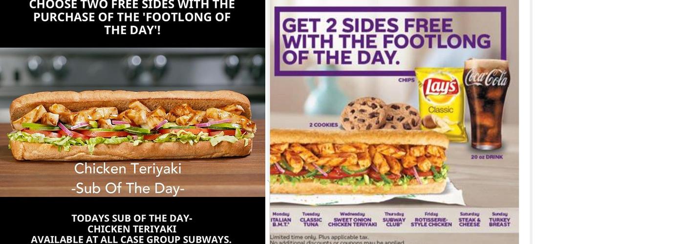 Subway Menu