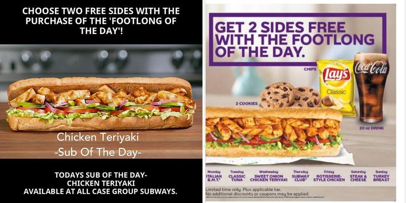 Subway Menu