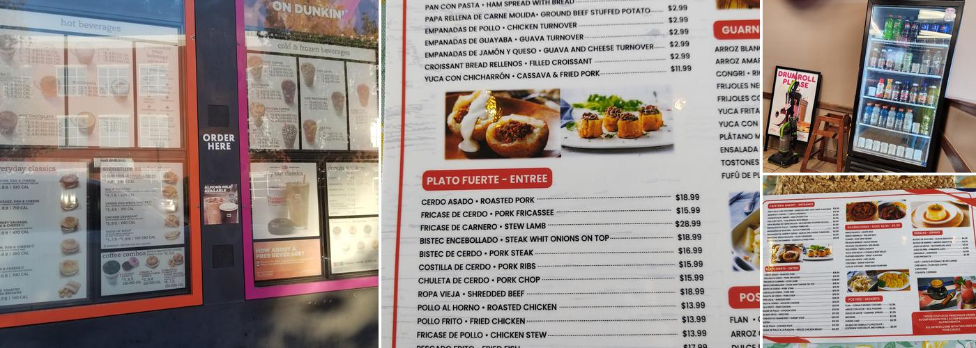 Dunkin' Menu