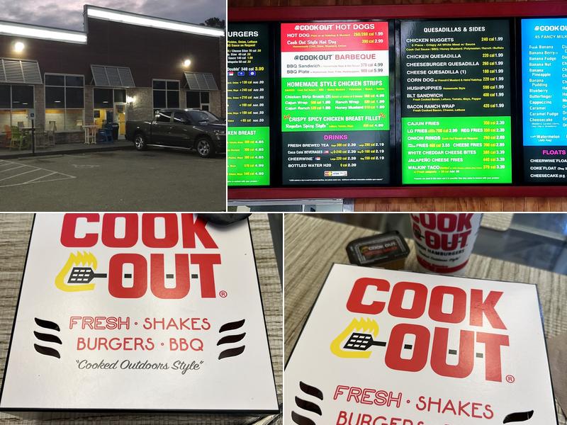 Cook Out Menu