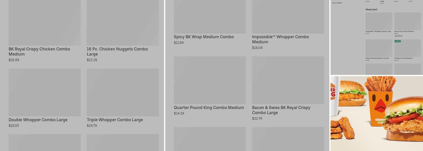 Burger King Menu