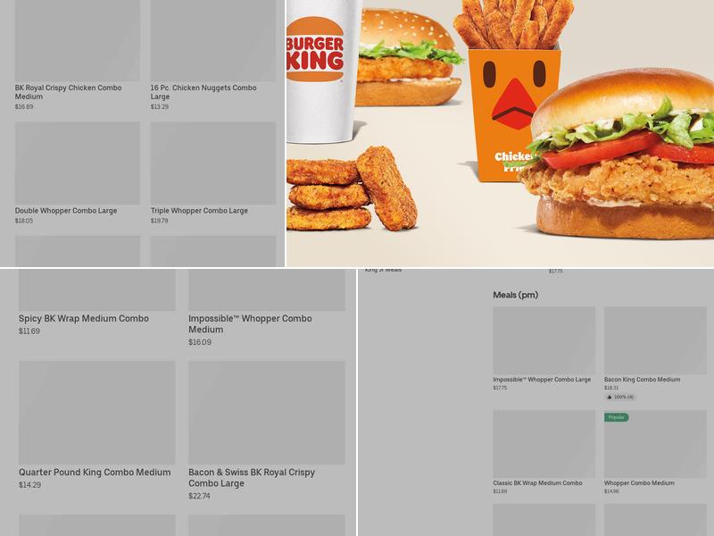 Burger King Menu