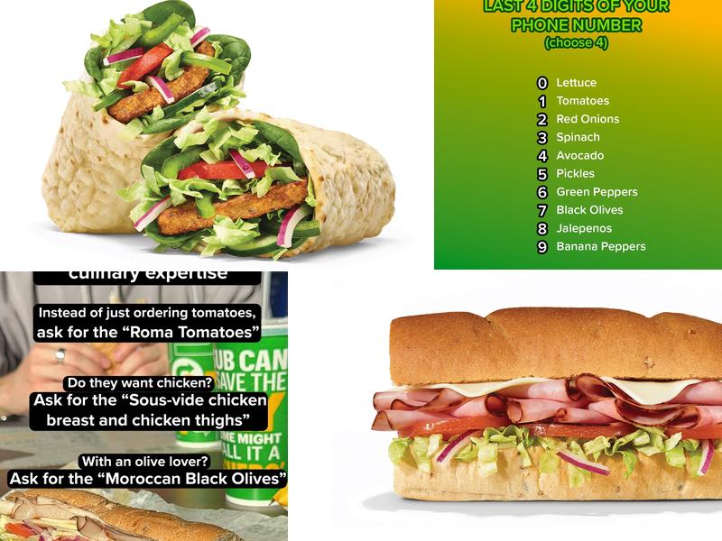 Subway Menu