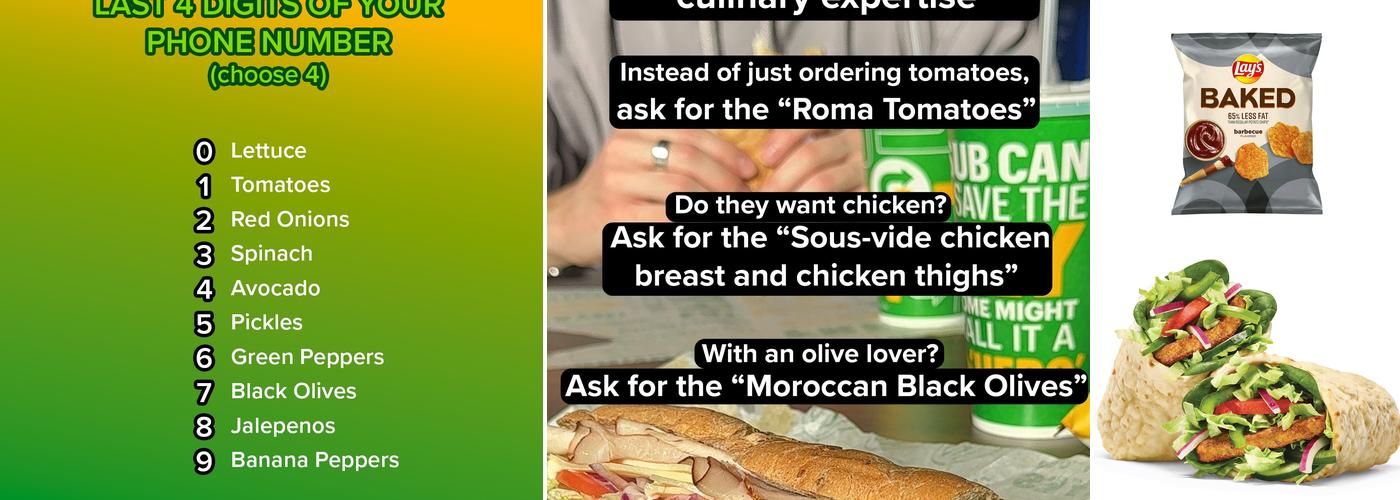 Subway Menu