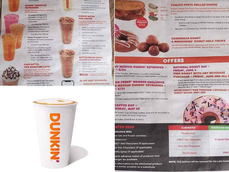 Dunkin' Menu