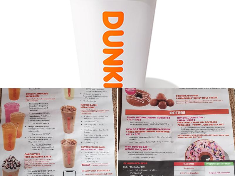 Dunkin' Menu