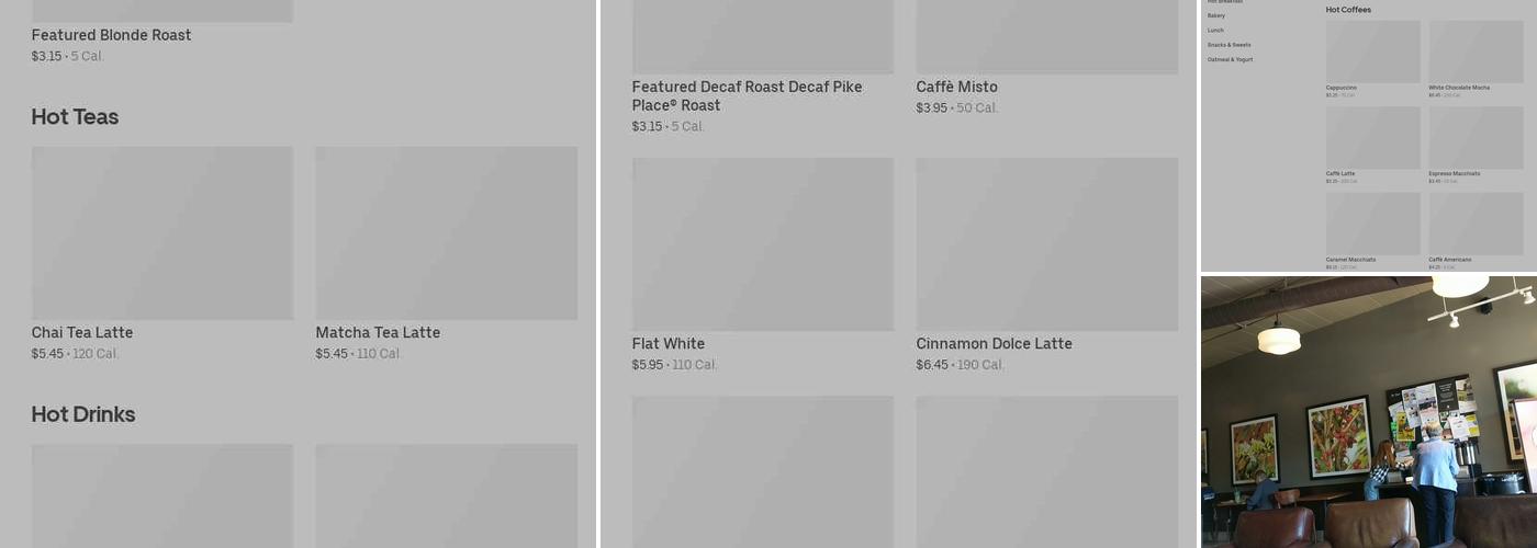 Starbucks Menu