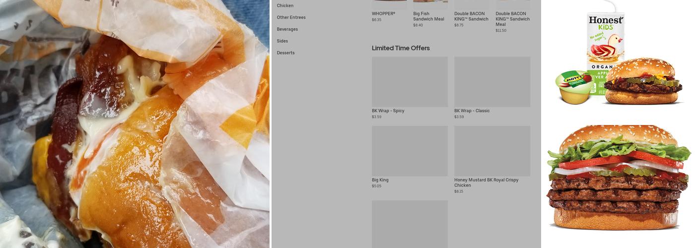 Burger King Menu