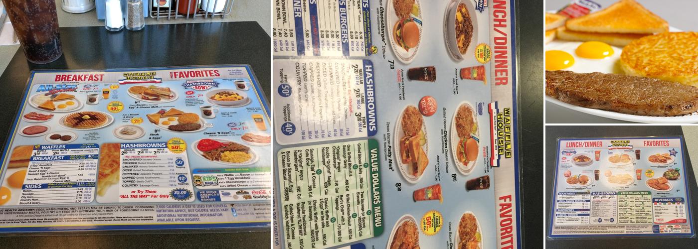 Waffle House Menu