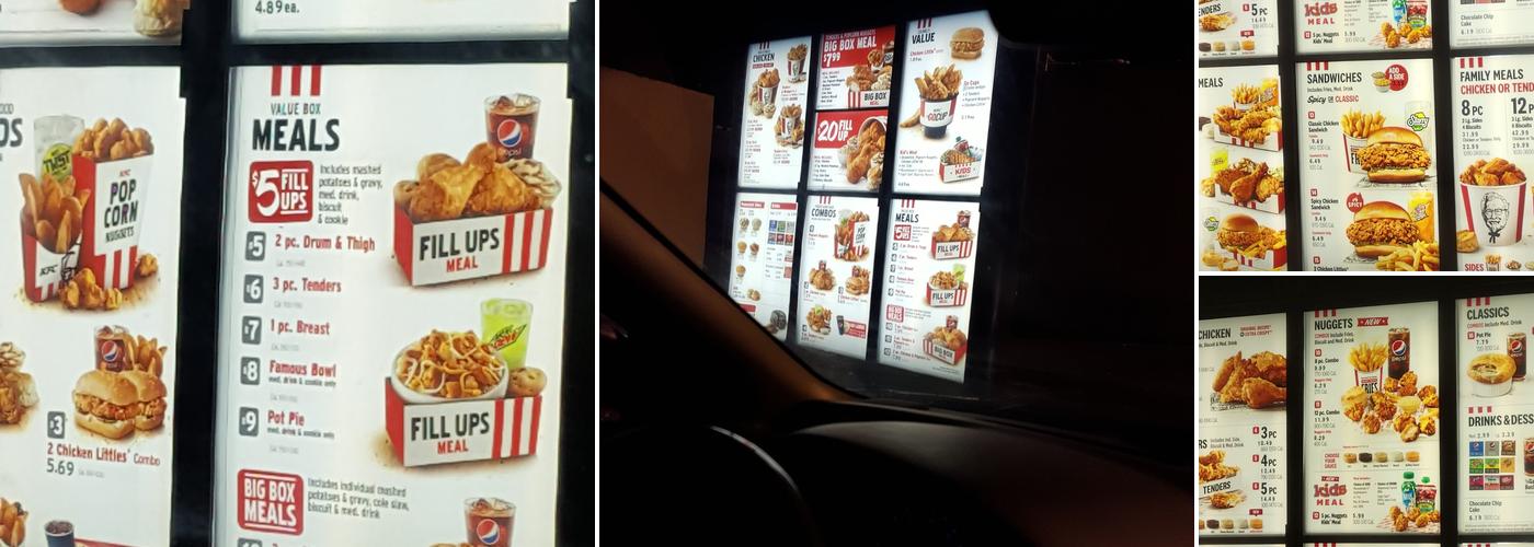 KFC Menu
