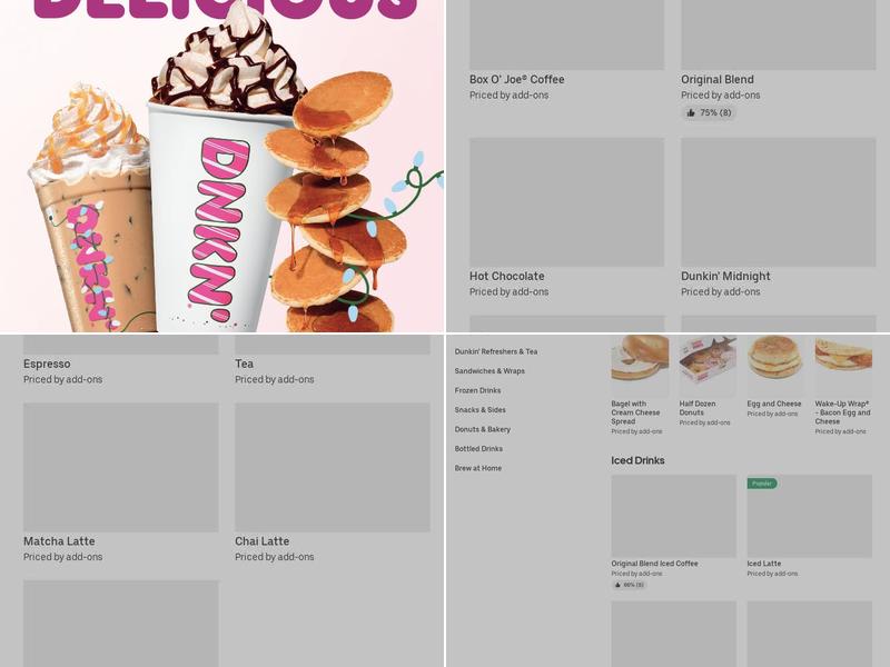 Dunkin' Menu