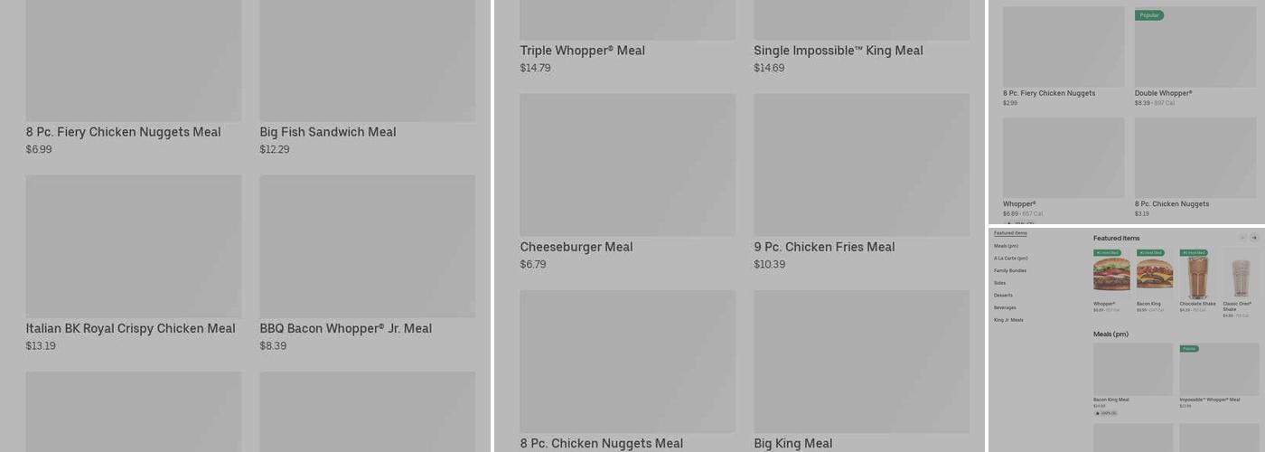 Burger King Menu