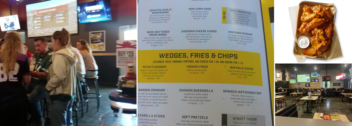 Buffalo Wild Wings Menu