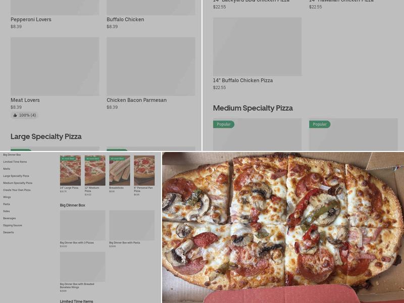 Pizza Hut Menu