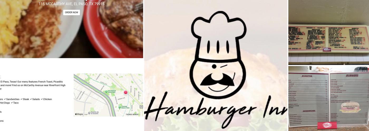 Hamburger Inn 2 Menu