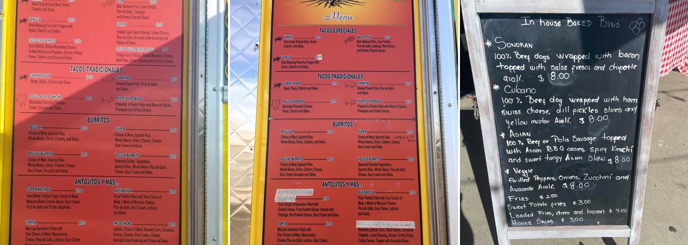 Origenes Menu
