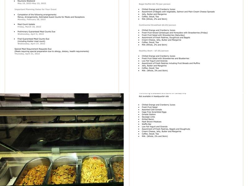 Cafe Vivian Menu