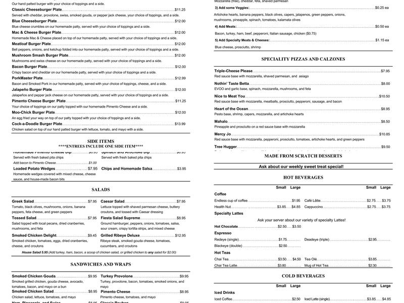 HEbrews Café Menu