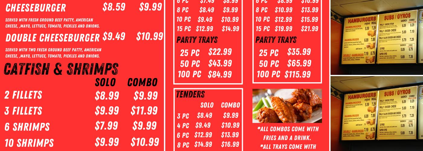 Buffalo express Menu