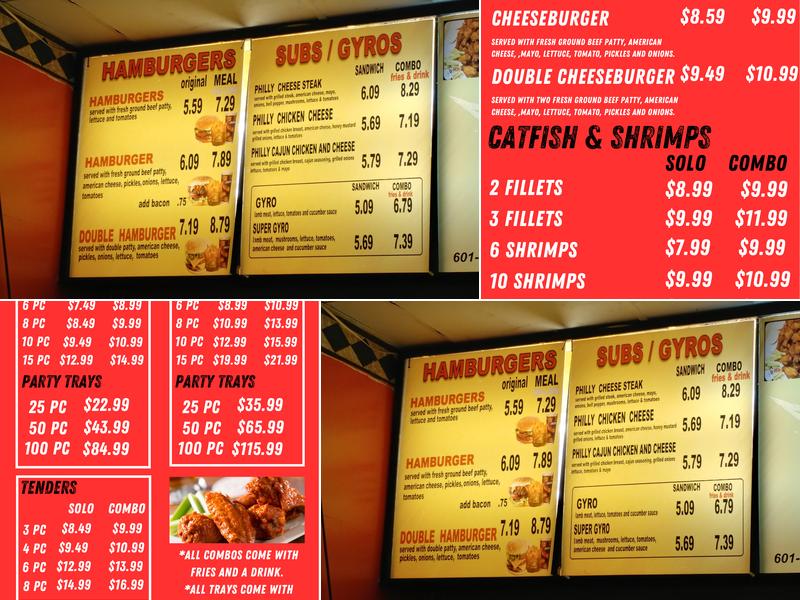 Buffalo express Menu