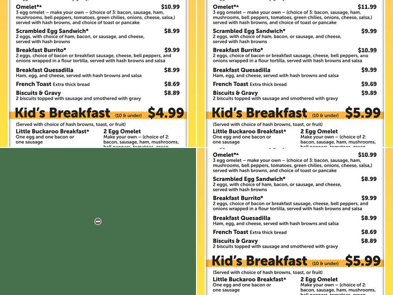 Silver Summit Café Menu