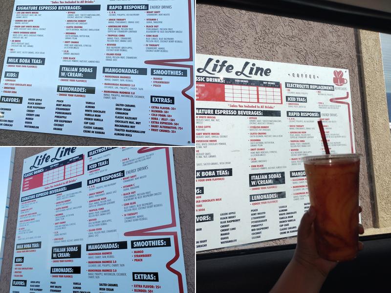 Lifeline Coffee LLC- East Pasco Menu