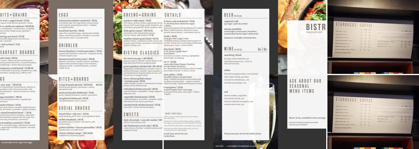 The Bistro Menu