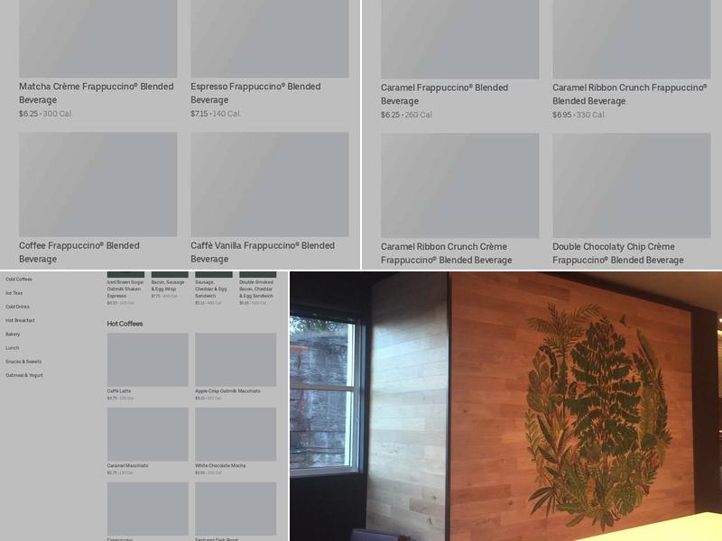 Starbucks Menu