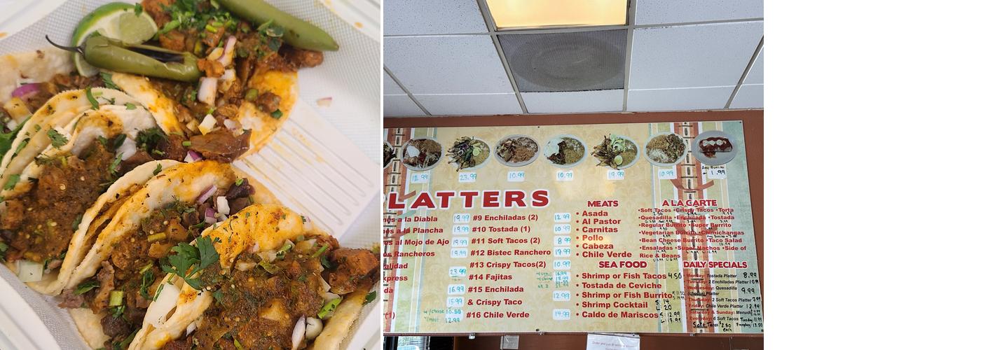 Burrito Express Menu