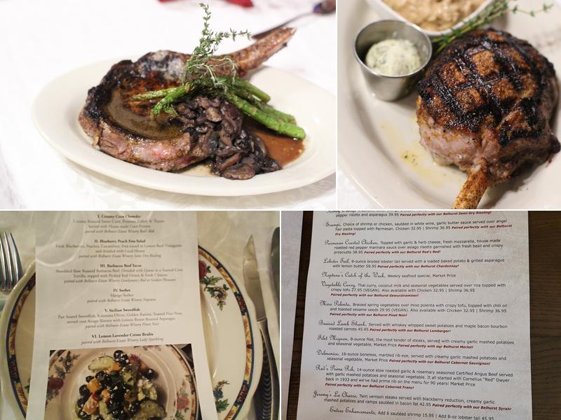 Edgar’s Restaurant in the Castle Menu