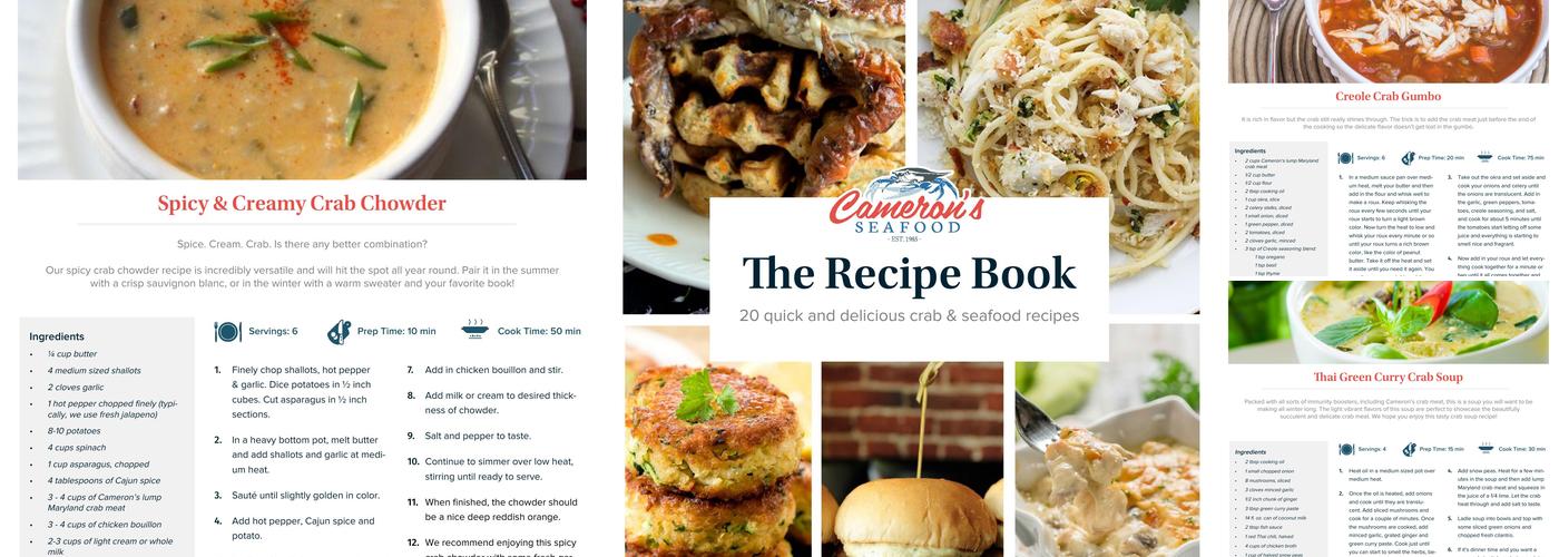 Cameron's Seafood Menu