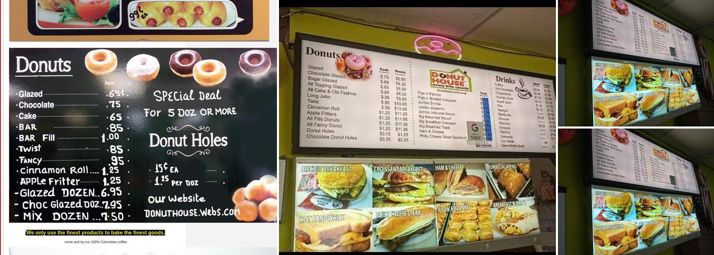 Donut House Menu