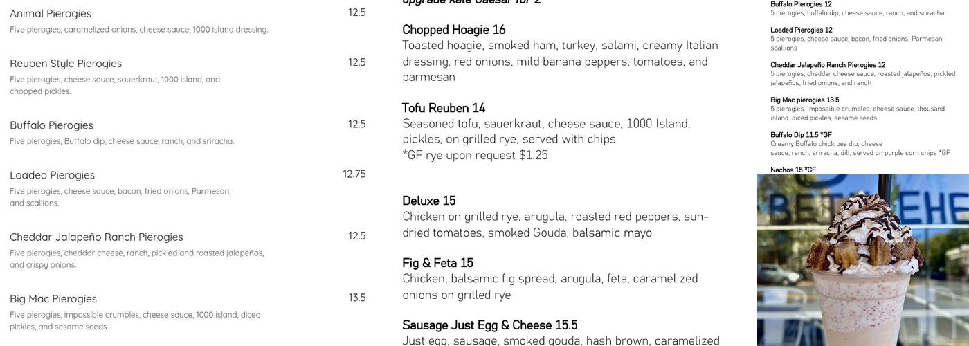 Vegout Bethlehem Menu