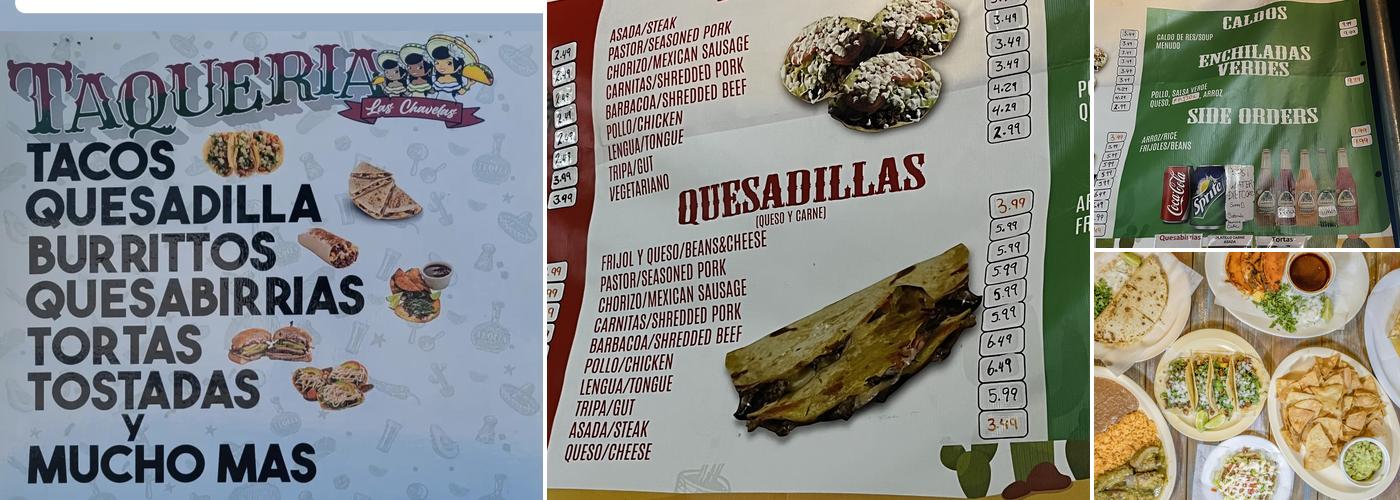LAS CHAVELAS TAQUERIA Menu