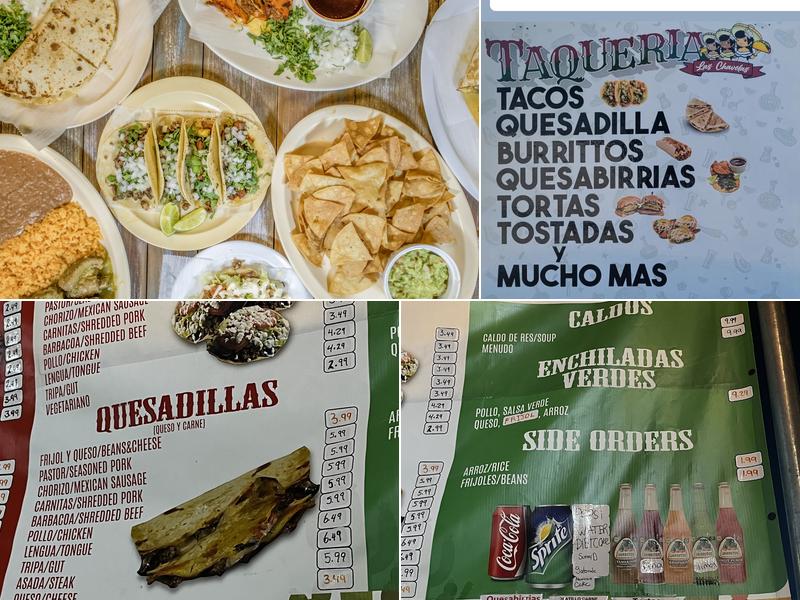 LAS CHAVELAS TAQUERIA Menu