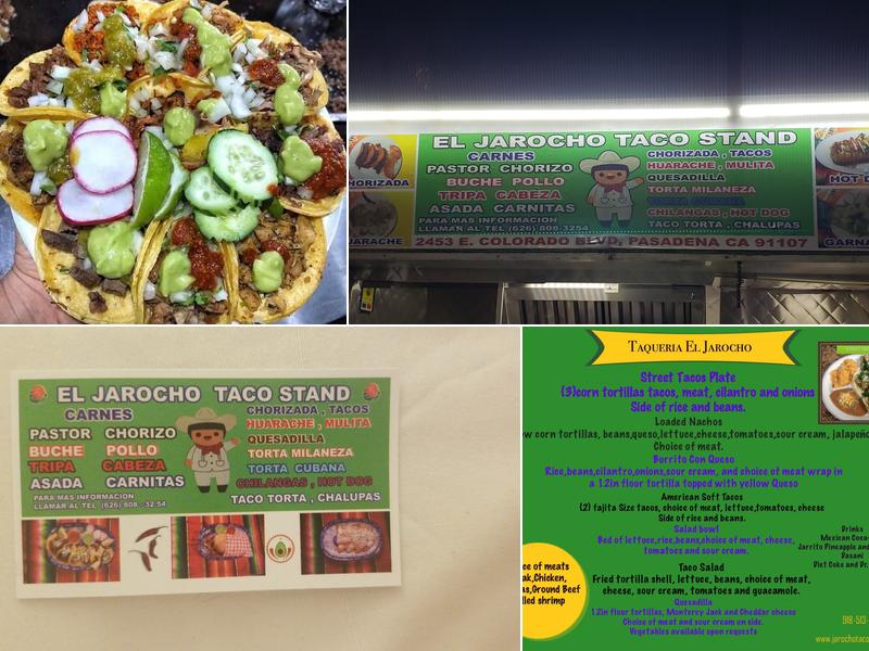 El Jarocho Taco Stand Menu