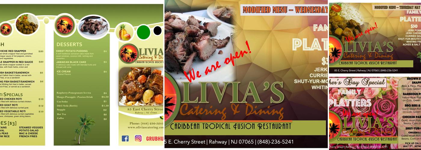 Olivia's Catering and Dining Menu