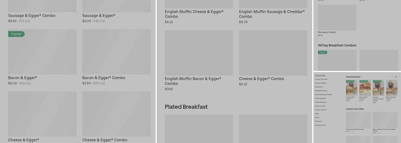 A&W Canada Menu